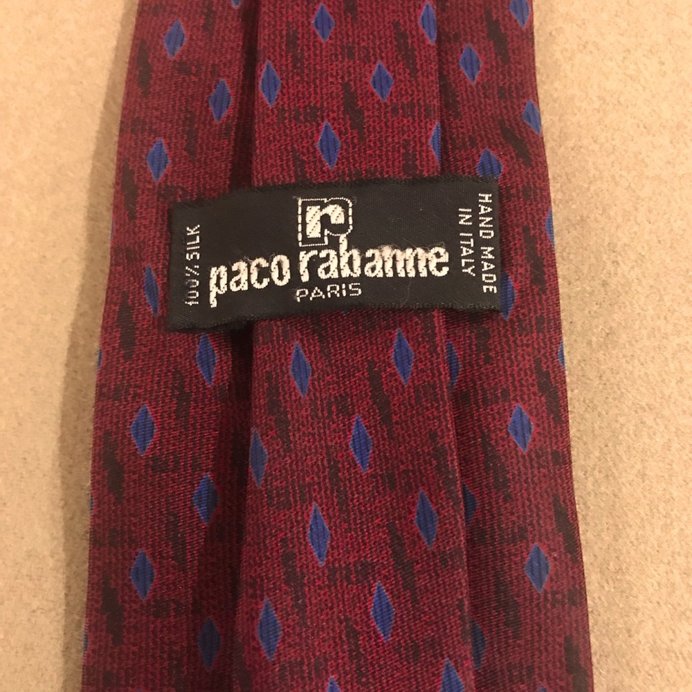 🔥 Vintage PACO RABANNE Silk tie